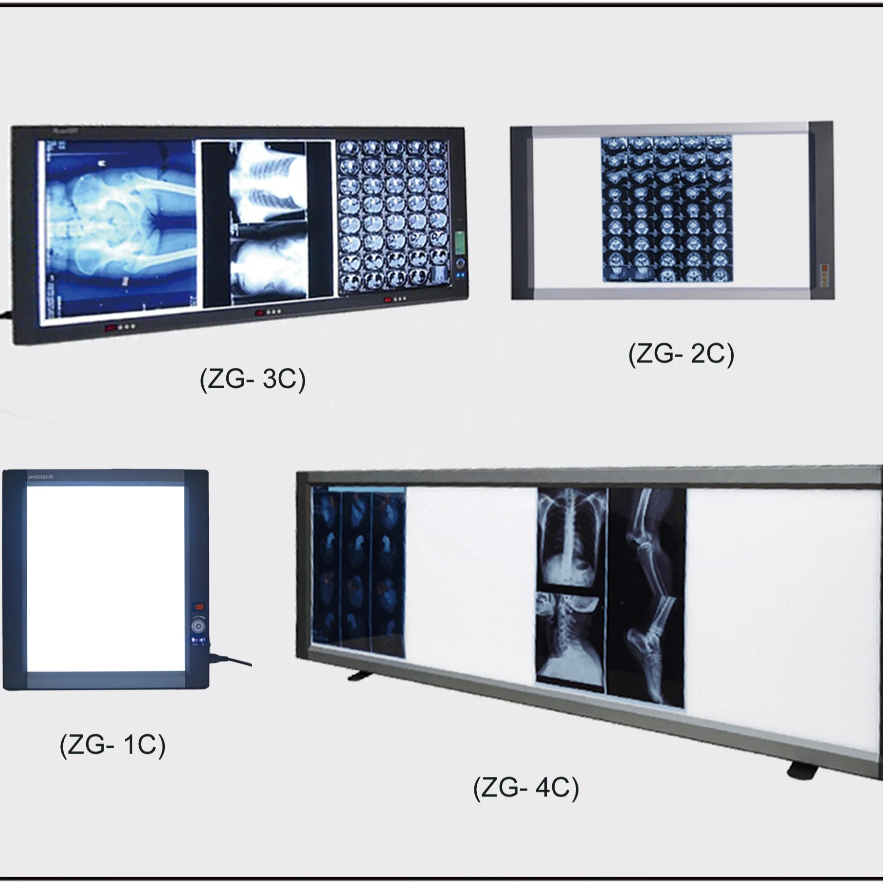 

Direct Factory Supply LED X ray medical film viewer negatoscope led with 4 panels