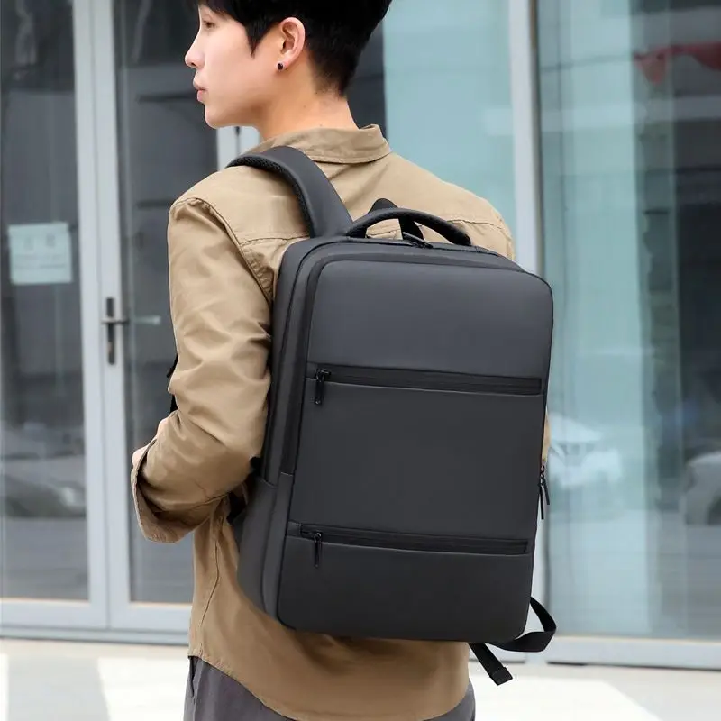 Large Capacity Expandable Men Backpack USB Charging Male Laptop Bagpack Waterproof Business Travel Back Pack Luggage Bags