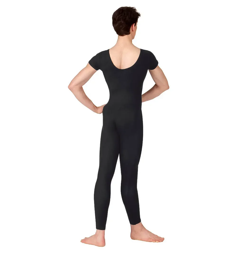 Speerise Men Adult One Piece Unitard Nylon Ballet Dance Costume Full Body Leotard Gymanstics Workout Tight Bodysuit Jumpsuits