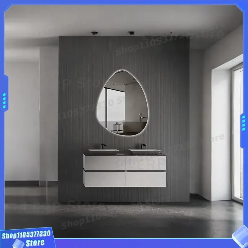 Modern Asymmetrical Wall Mirror for Living Room Bedroom Entrance Hallway Decor Irregular Shape Bathroom Salon Hotel Dresser