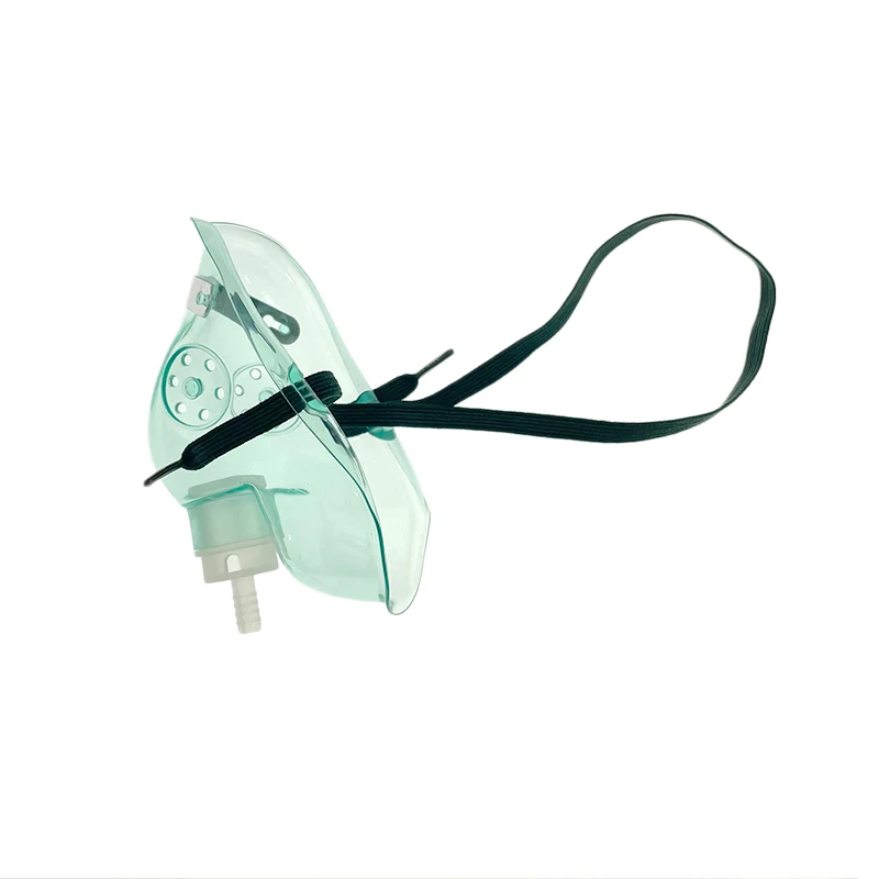 Adult Oxygen Mask with Tube Soft Anatomical Form,Green Shield Medicine Cup Nebulizer Inhaler Conduit Oxygen Mask with 1.9m Tube