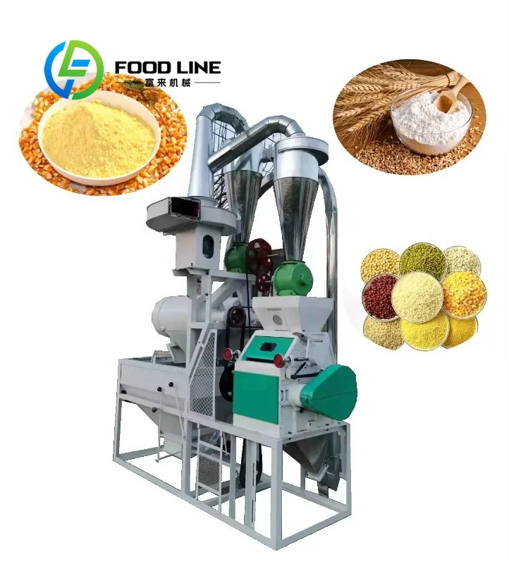 

Heavy Duty Horizontal Auto Feeding Flour Milling Machine Thickened Frame Durable For Long Time Continuous Grain Processing Work