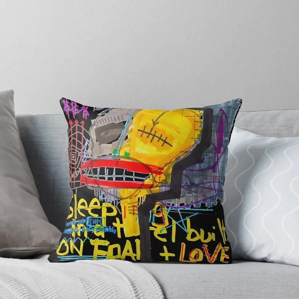 

Sleeping in a Hotel Built on Fear & Love Throw Pillow luxury home accessories Pillowcases Bed Cushions pillow