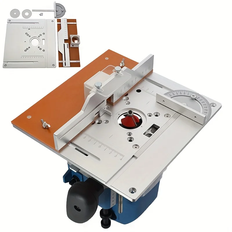 1set Woodworking carving inverted board, trimming and slotting woodworking drilling workbench