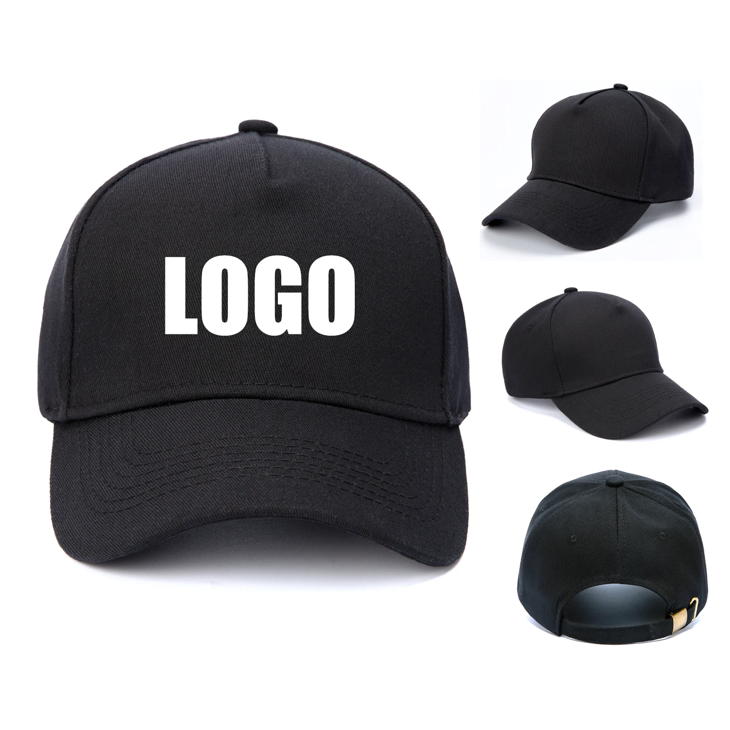 Quality Cotton Baseball Caps Custom Logo Free Printing Plain Casual Cap Advertising Hat Men Women Visors Company Team Event Hats