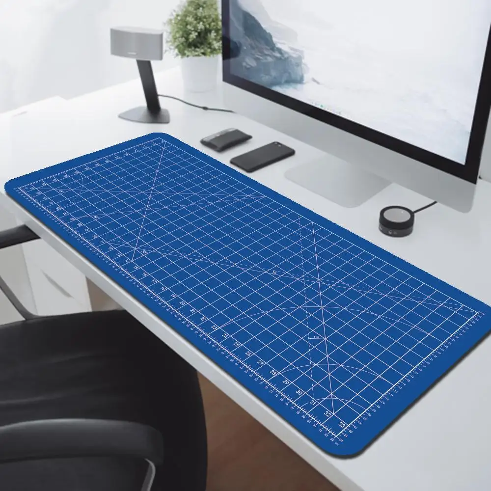 

Black Mouse Pad Cutting Desk Mat Kawaii Office Laptop Gaming Mousepad Minimalistic Rubber Keyboard Mouse Mats Computer Carpet