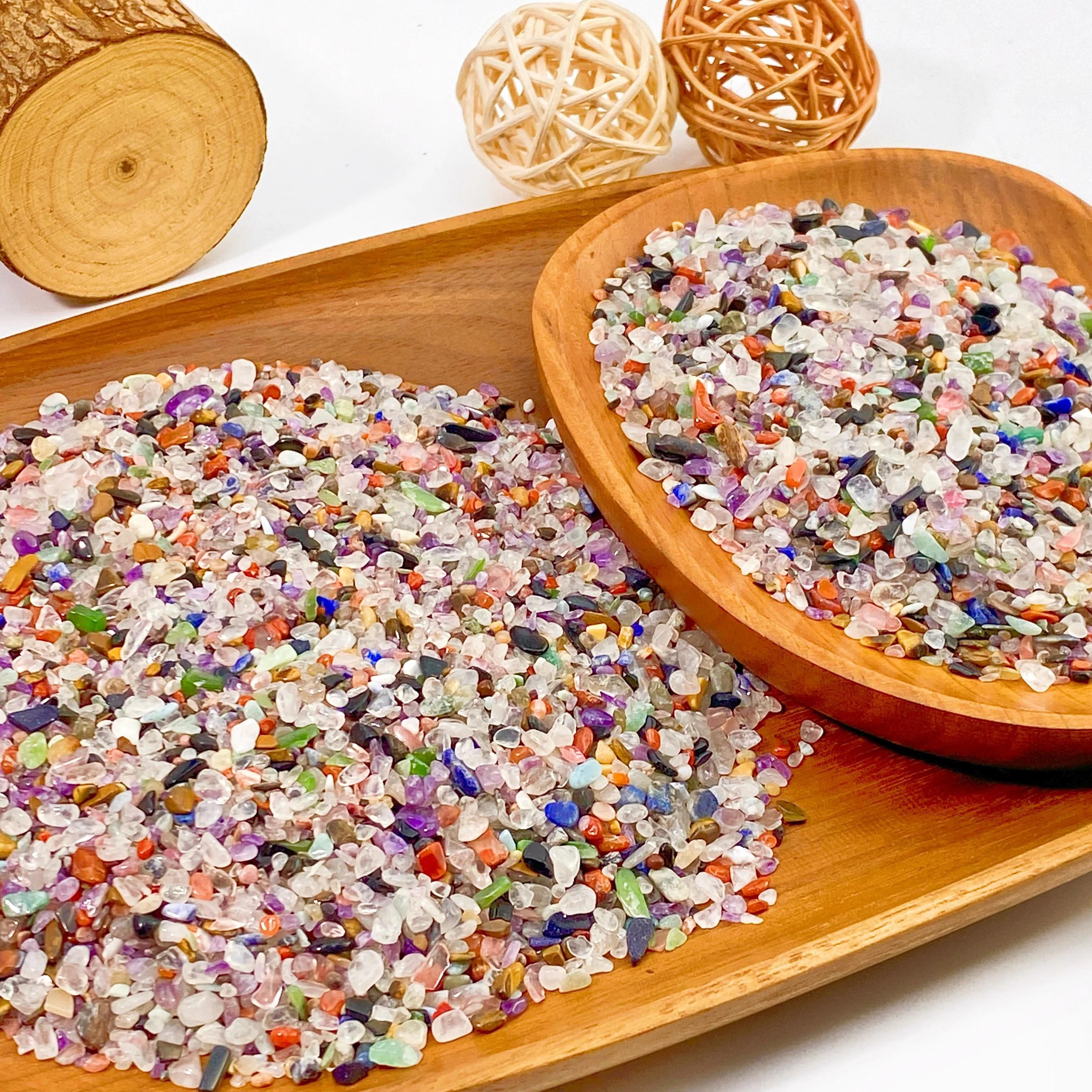 Random 50g/100g High Quality Mixed Chips Decoration Natural Crystal Raw Stone, Birthday Gift, Scene Decoration.