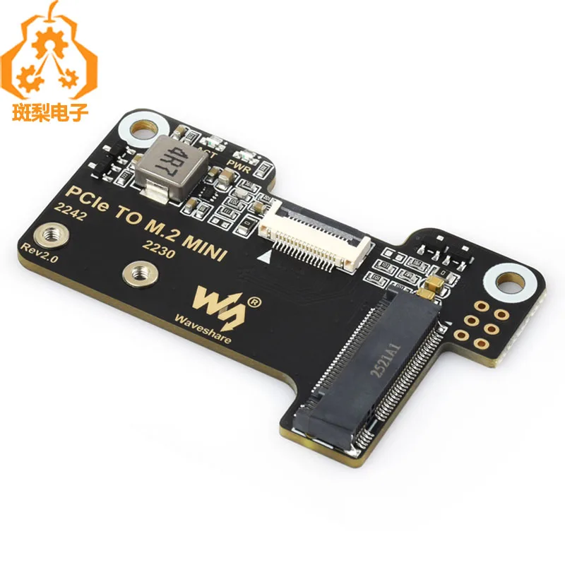 Raspberry Pi5 PCIe TO M.2 MINI Support Gen2 and Gen3 SSD Compatible 2230 2242