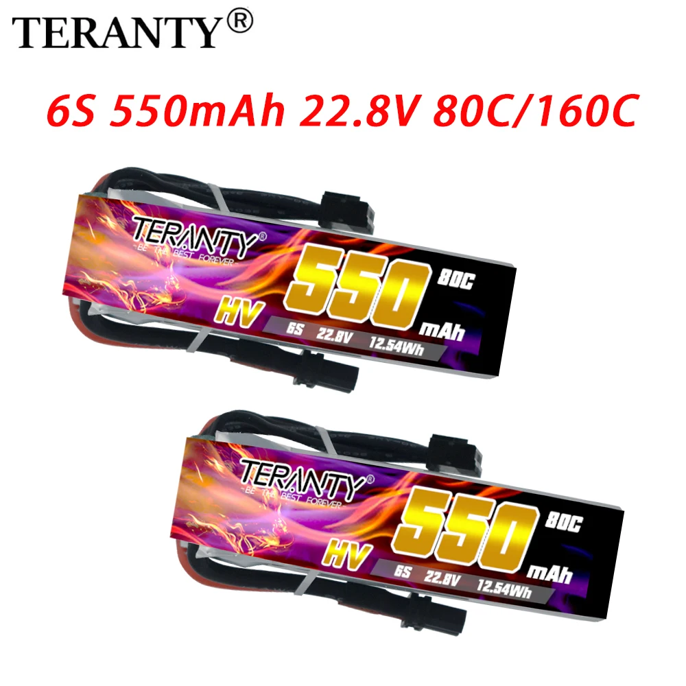 TREANTY-modelo de avión de desplazamiento interior, 550mAh, 6S, 80C/160C, 22,8 V, FPV, batería de litio recargable remota de gran aumento, HV