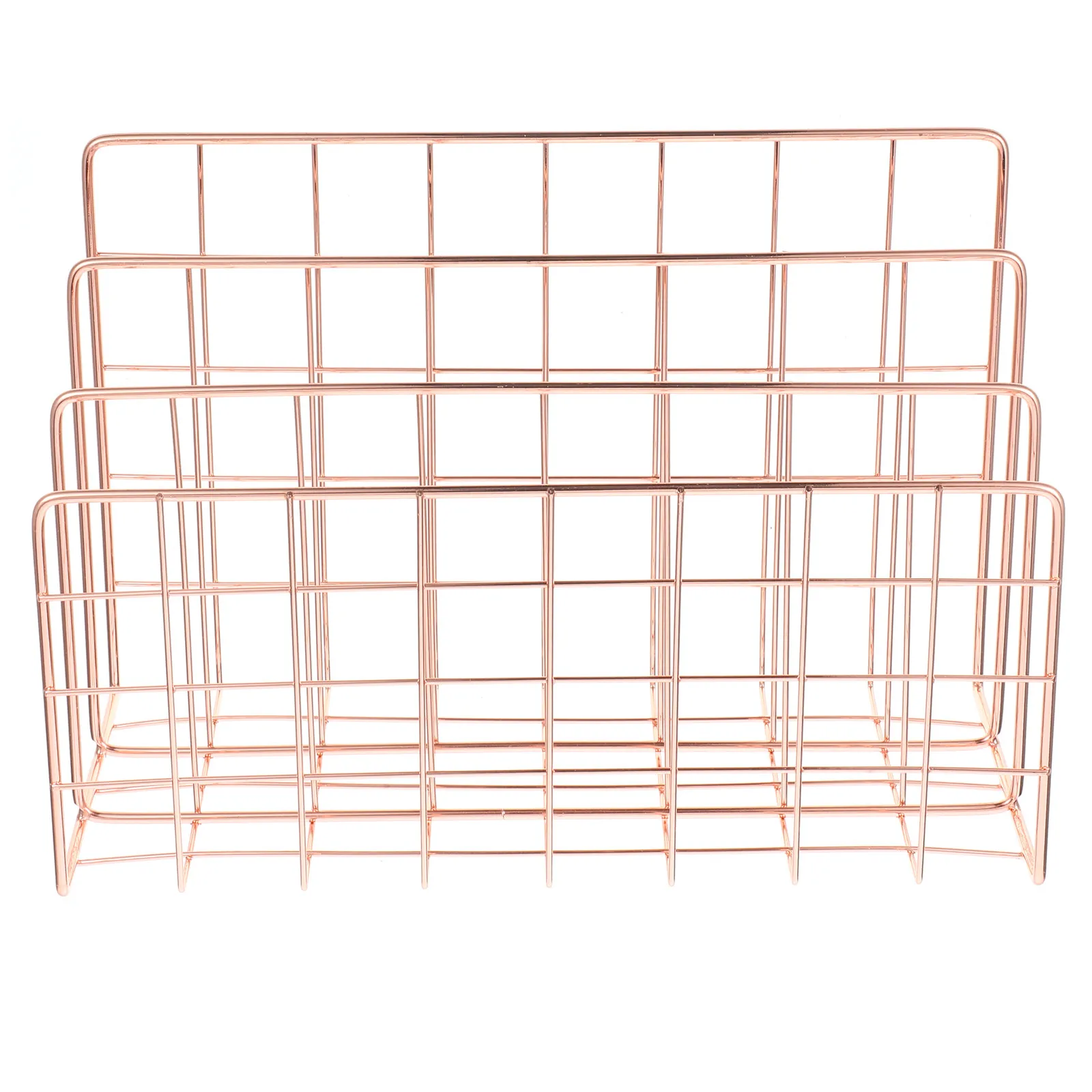 1Pcs Metal File Storage Rack Holder Organizer For Home Desk Organizer Student Sturdy Mail Sorter Multipurpose Book