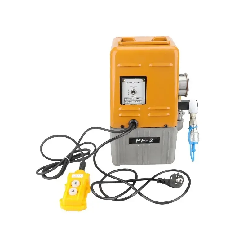 Portable Ultra High Pressure Electric Hydraulic Pump 700bar Oil Tank Wired Remote Control Double Acting For Cable Cutter Crimper