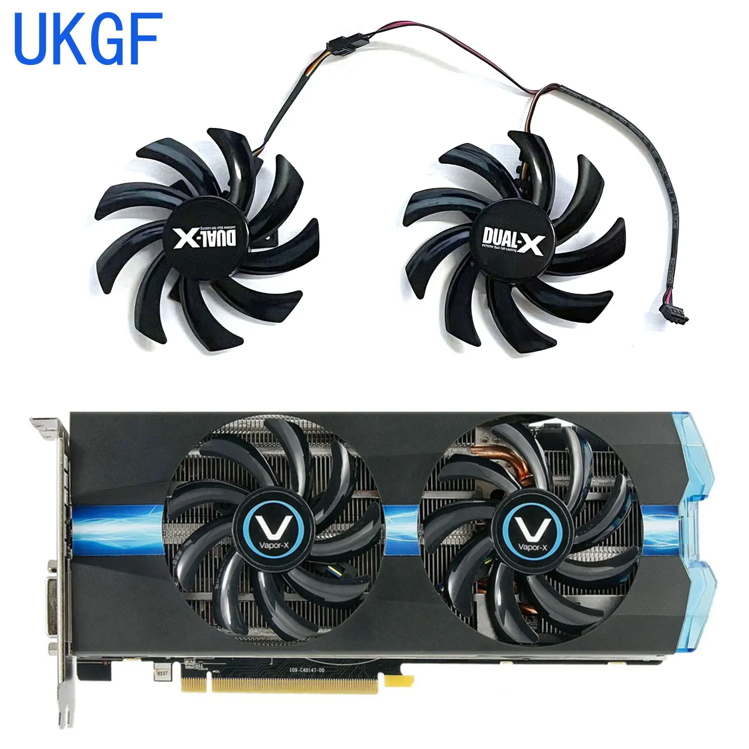 New 85MM 4PIN FDC10H12S9-C GPU Cooler for Sapphire Radeon R9 280 280X 285 270X 370X 380 HD7970 7950 7870 7850 HD6970 6850