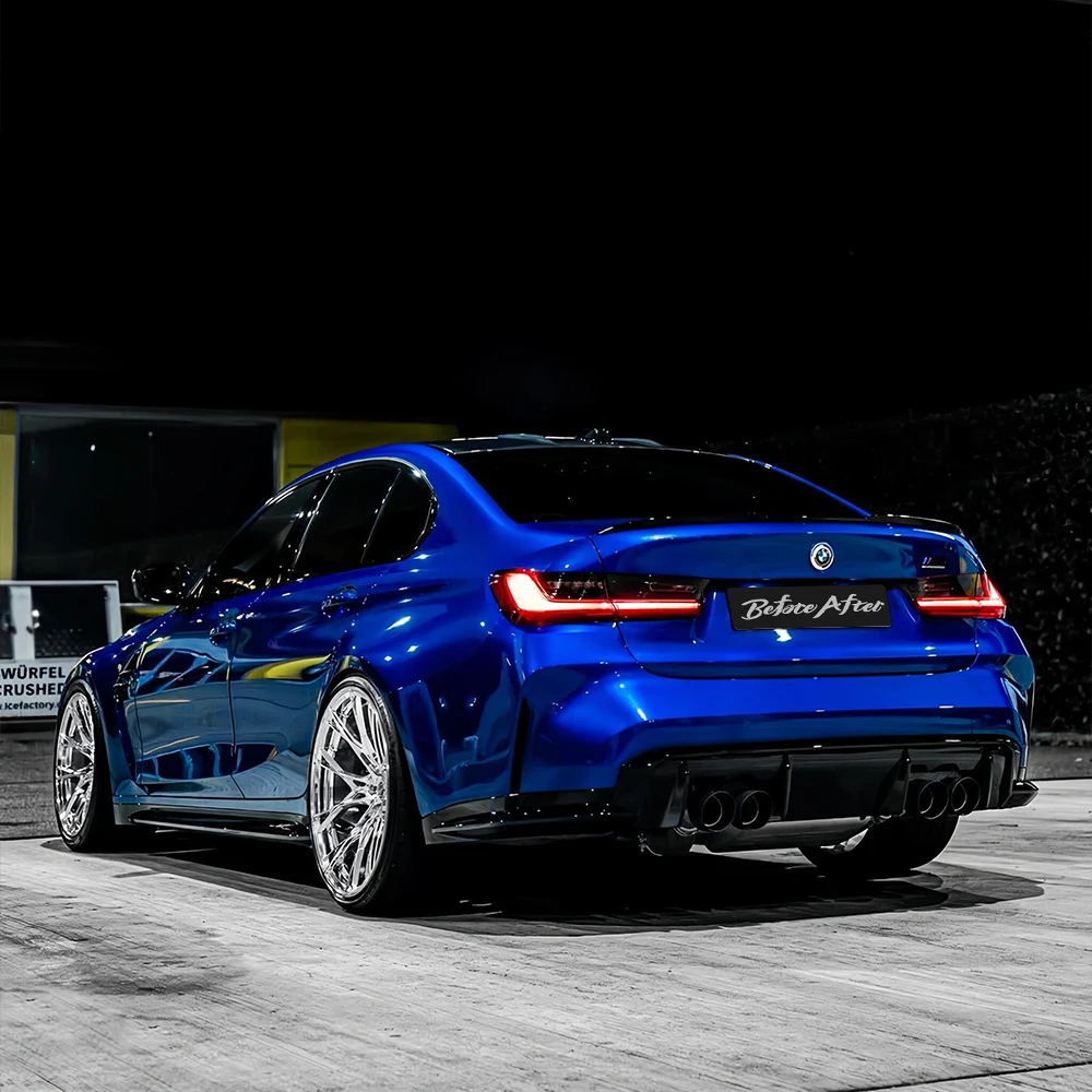 Hot Sale 1.52X17m PET Liner Super Gloss Liquid Metallic Klein Blue Car Body Wrapping Film Metal Liquid Dark Blue Car Vinyl Wraps