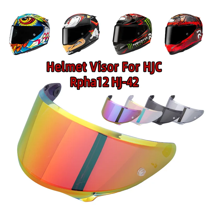 Visor For HJC Rpha12 HJ42 Motorcycle Helmet Replace Anti-Scratch UV Protection Shield Cascos Moto Visera Capacetes Accessories
