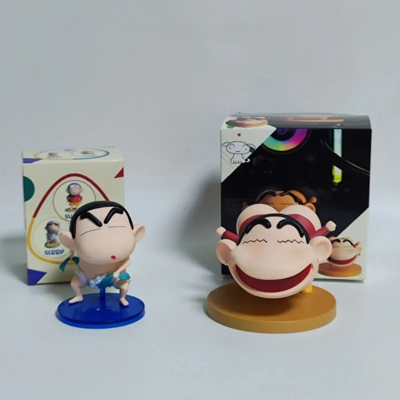 Crayon Shin-chan Bath Shin-chan Innovation Shin-chan Q version Car figure model Desktop decoration For Friends gifts