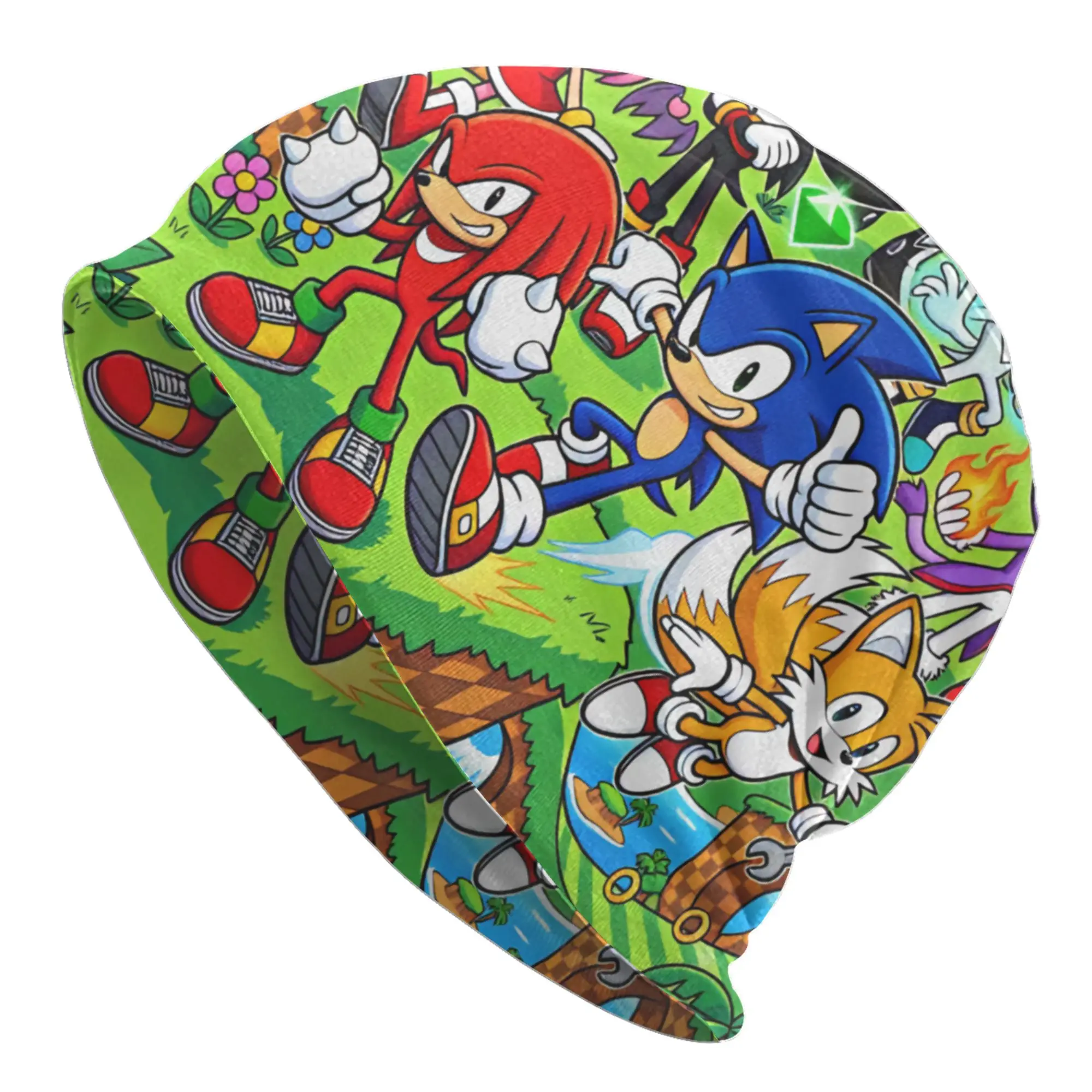 Cartoon H-Hedgehogg S-Shadow Skullies Beanies Caps Men Women Unisex Outdoor Winter Warm Knitted Hat Adult Game Bonnet Hats