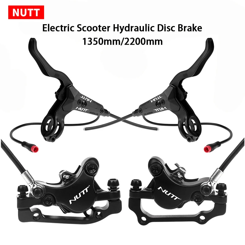 NUTT Electric Scooter Hydraulic Disc Brake E-Bike 140 160 180mm Rotor FOR Zero 10X 11X KUGOO G1 G2 Pro E-scooter Brake