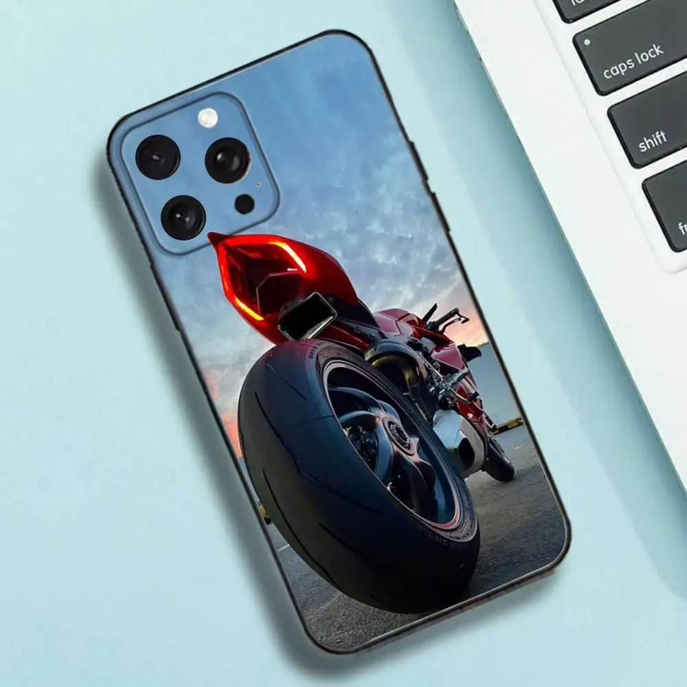 D-Ducati-ES M-Motorcycle-916 Phone Case For iPhone 16e,16,15,14,13,12,11,Pro,X,XS,Max,XR,Plus,Mini Soft Black Cover - Image 4
