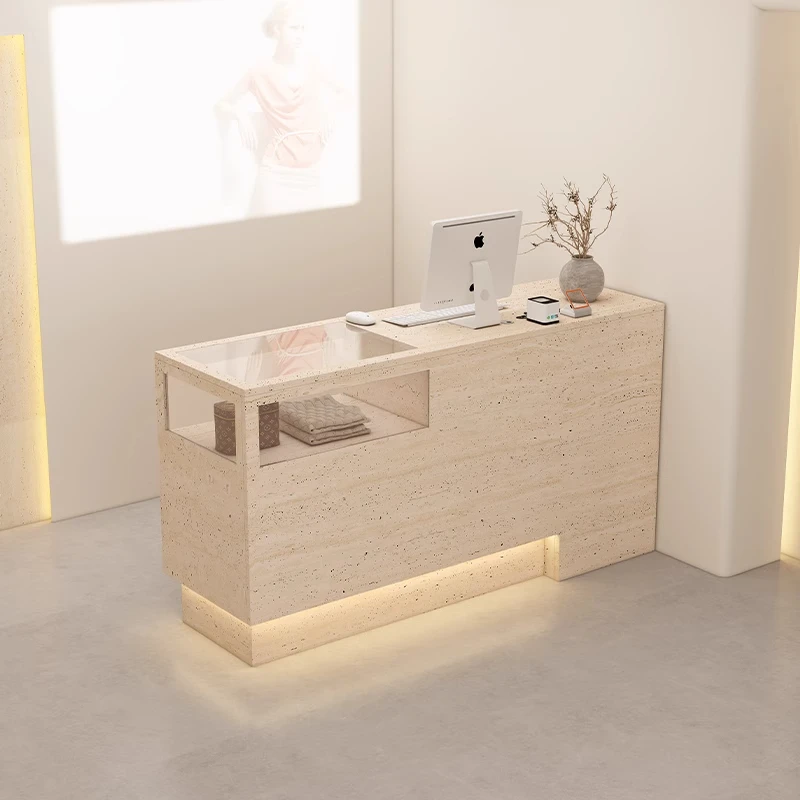 

Beauty Modern Reception Desks Luxury Commercial Salon Supplies Reception Desk Counter Decorations Office Commercial Furniture