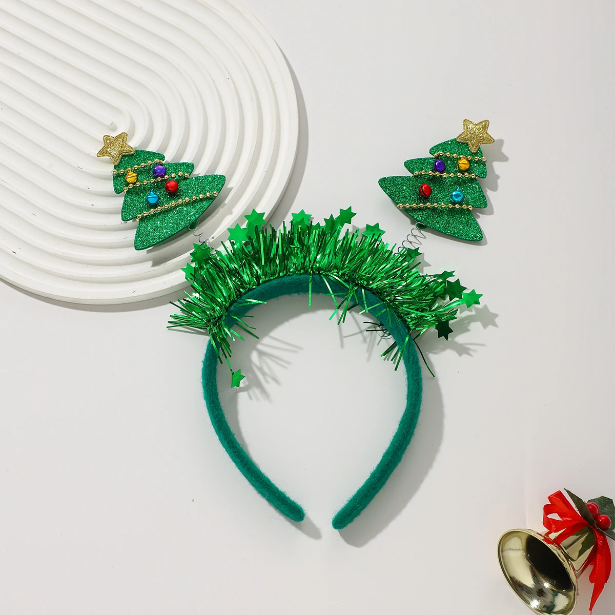 1/3 PCS Weihnachten Stirnband Santa Claus Elf Weihnachtsbaum Stern Kopfbedeckung Dekorationen für Mädchen Frauen Frohe Weihnachten Neujahr Geschenke – Detail 4