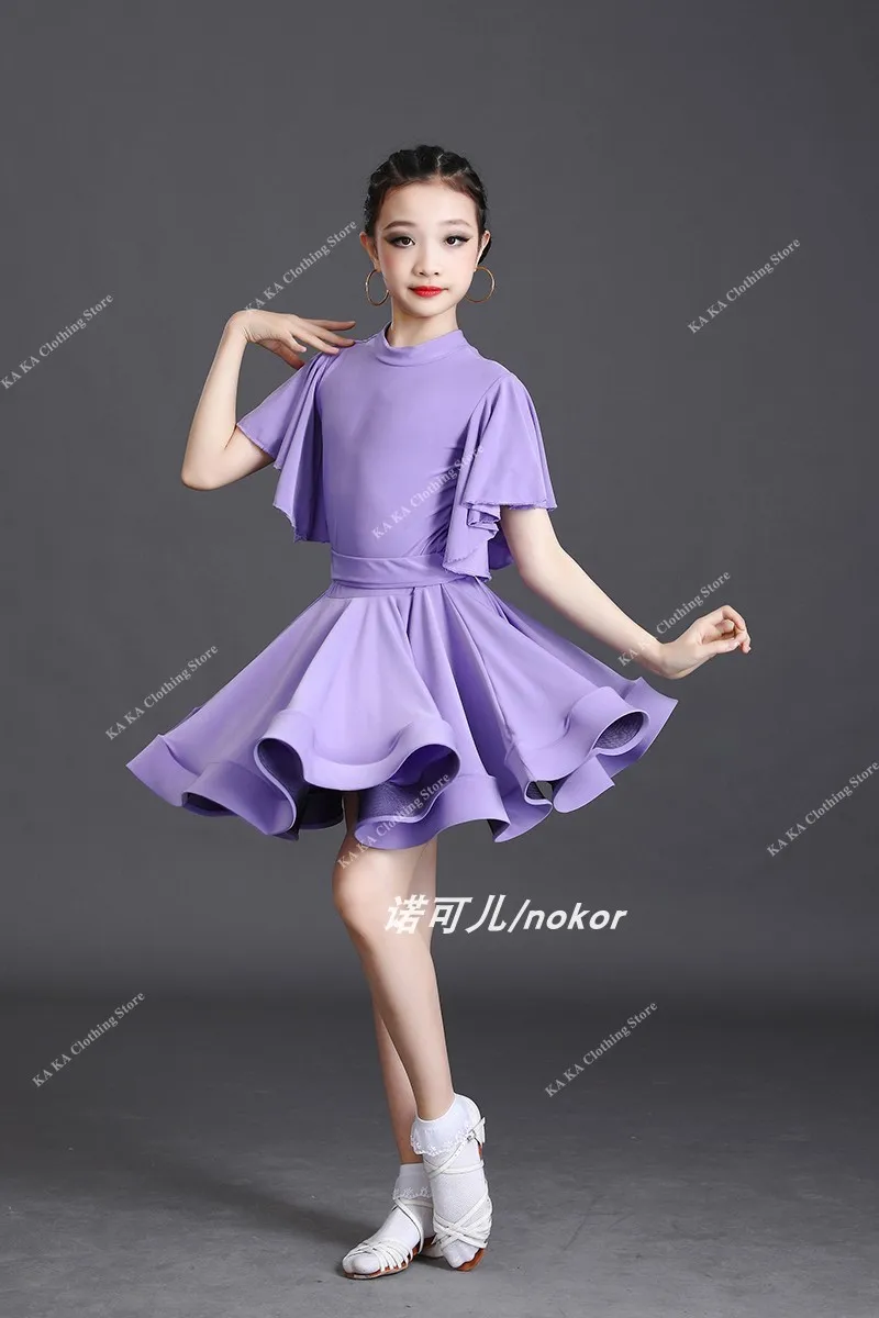 Robe de brevLatine Professionnelle pour Fille, Tenue de Salle de Bal pour Enfants, Régions ba, Cha, Cha, Samba, Performance