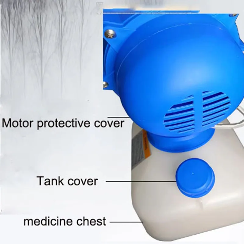 Electric Portable Sprayer Spraying Distance 10m Electric ULV Portable Fogger Adjustable Output for Pest Control