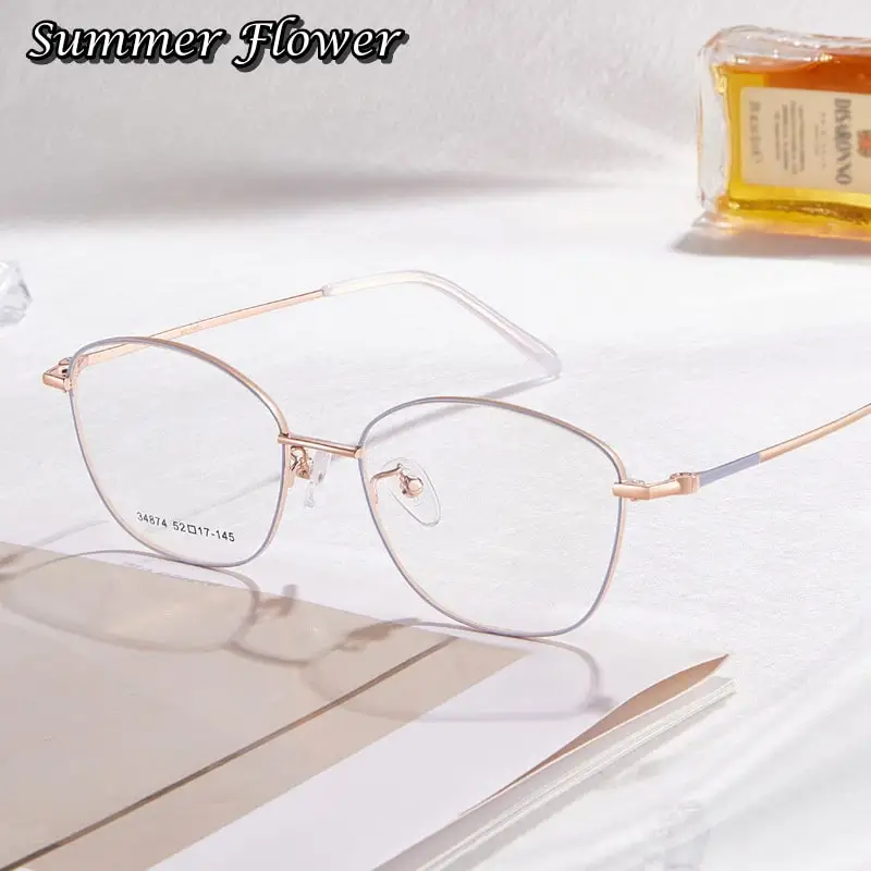 

Women Elegant Designer Optical Eyeglasses Frame Fashion Lady Light Reading Glasses for Prescription Lenses Multifocal