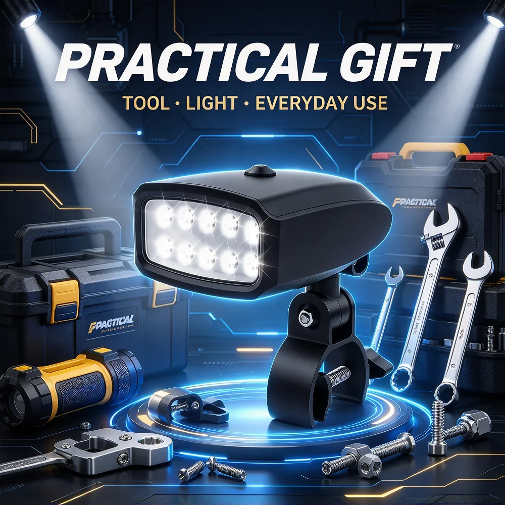 BBQ Grill Light High Brightness Lighting Lamps Heat Resistant LED Flashlight 10 Lights Beads Outdoor Barbecue Picnic Gift Light