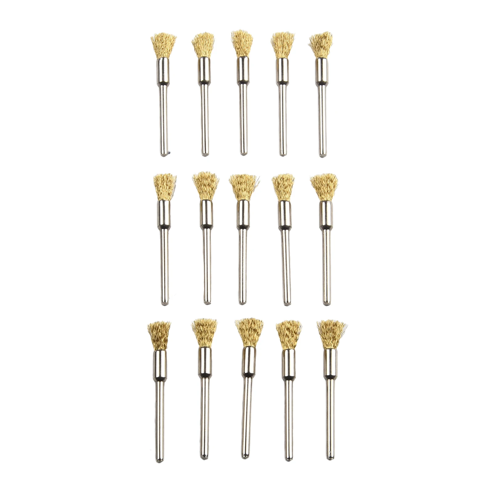 Set di accessori in metallo per utensili Ruote per filo antiruggine 30 pezzi Spazzole per lucidatura a matita rotante in ottone Potenza conveniente