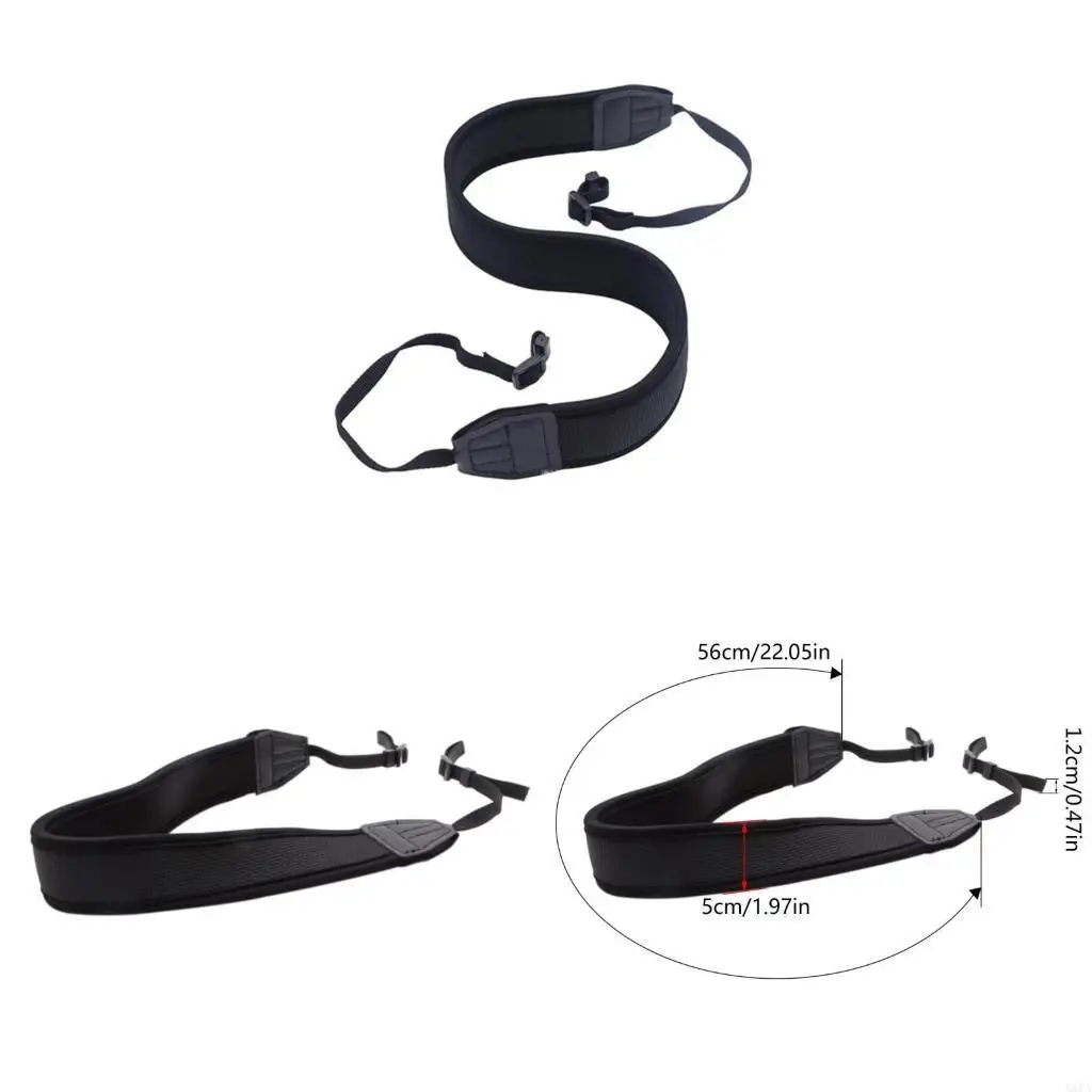 Q6PA Camera Neck Shoulder Strap Soft Neck Belt Strap with Quick-Release Buckles Belt for Women / Men Carrying Strap Belt