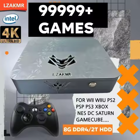 Dual System NEW AK1 CPU-I5 6600 Game Box 99999+GAME 8/16G RAM 2/4TB Game System For PS2 PS3 WII SS NGC Sega Saturn Retro Intel