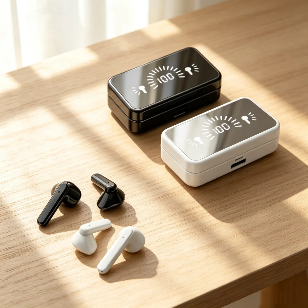 TWS Bluetooth Earphones Wireless Bluetooth Headset Noise Cancelling Earbuds with Mic Wireless Headphone