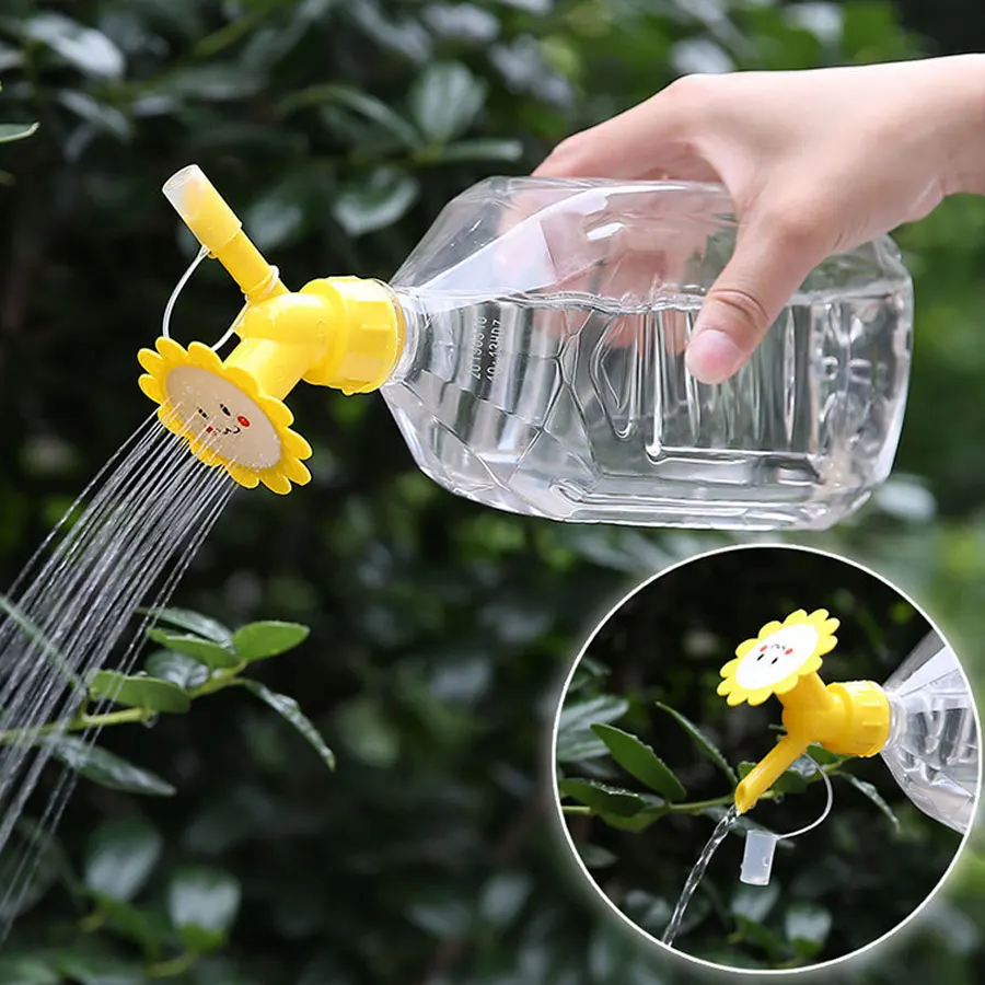 1/3/5pcs 2-in-1 Watering Tool, Watering Mouth, Sunflower Waterer, Gardening Beverage Bottle, Flower Irrigation Tool