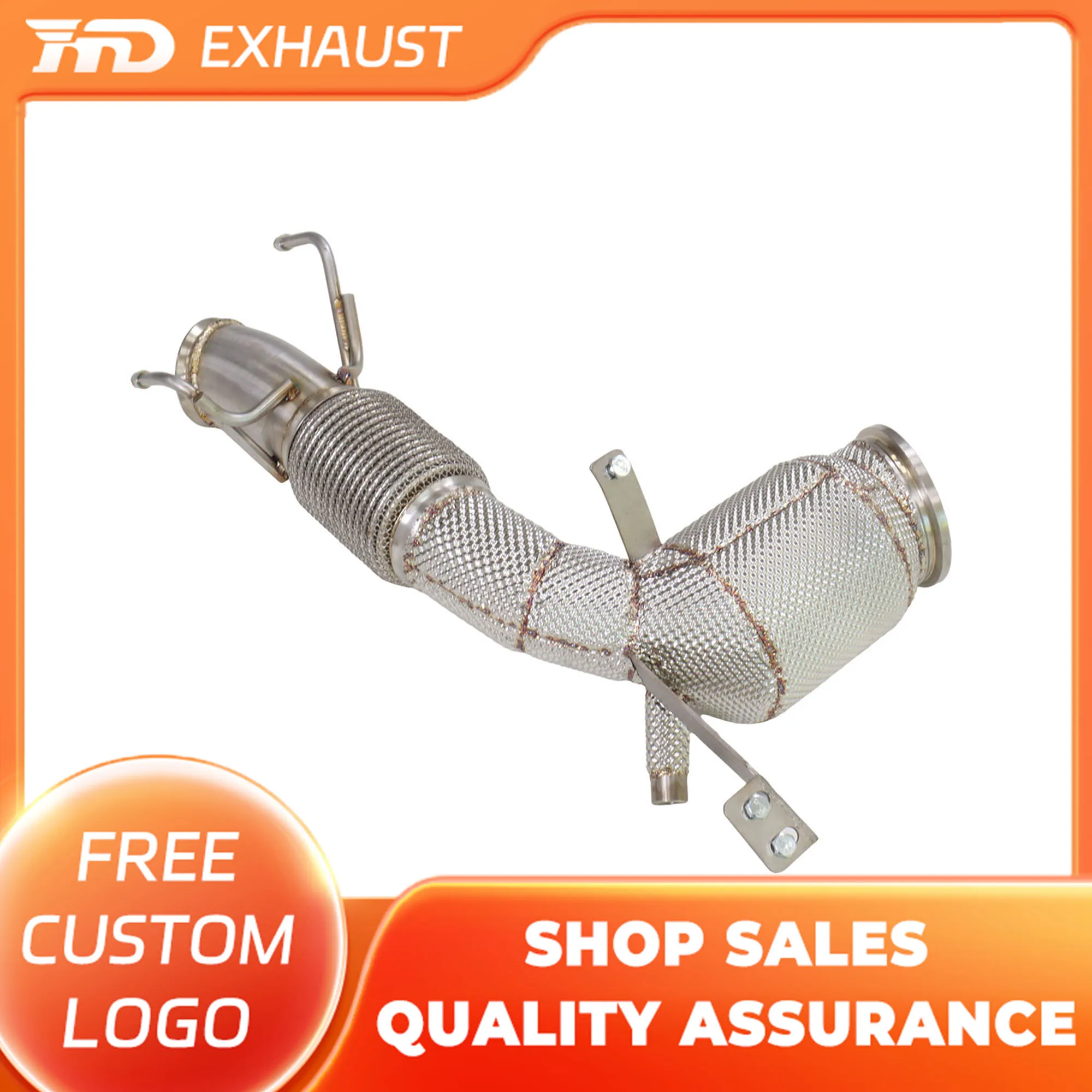 

HMD Hot Sales For BMW X2 35i 2025+ Stainless Steel Exhaust Parts Easy Installation With Catalysis Downpipe With Heat Shield