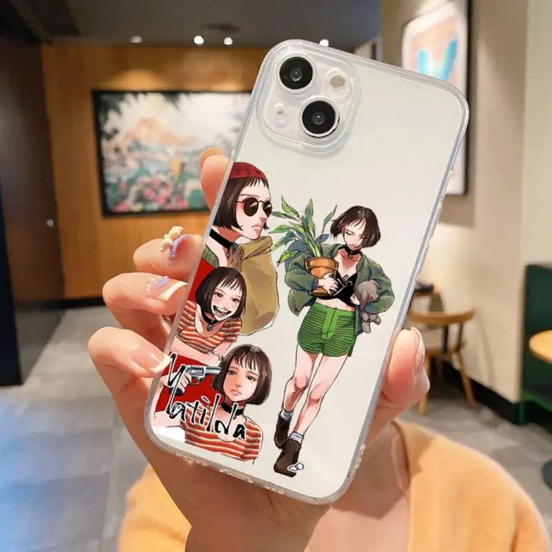 Movie Killer Leon And Mathilda Uncle Girl Phone Case For Iphone 7 8 Plus X Xr Xs 11 12 13 Se2020 Mini Mobile Iphones 14 Pro Max