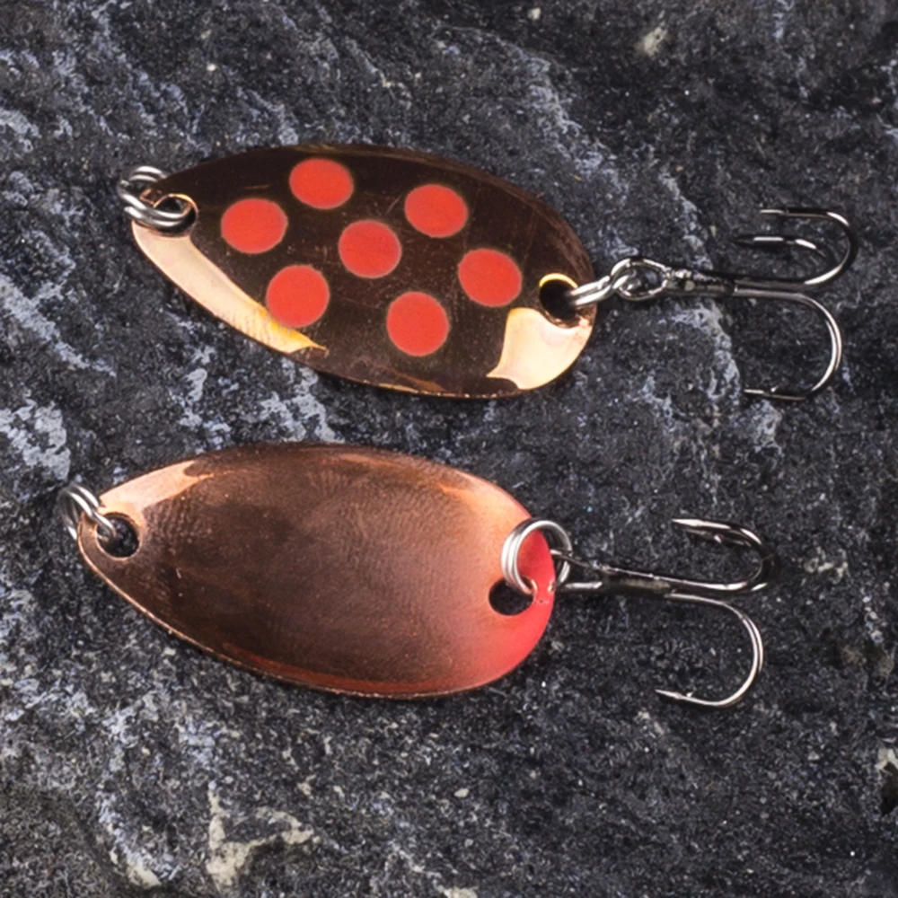 AYWFISH 33MM 2.6G Metal Spoon Spinner Fishing Lure Saltwater Crankbait Wobble For Trolling Pike Bass Trout Fishing Special Offer