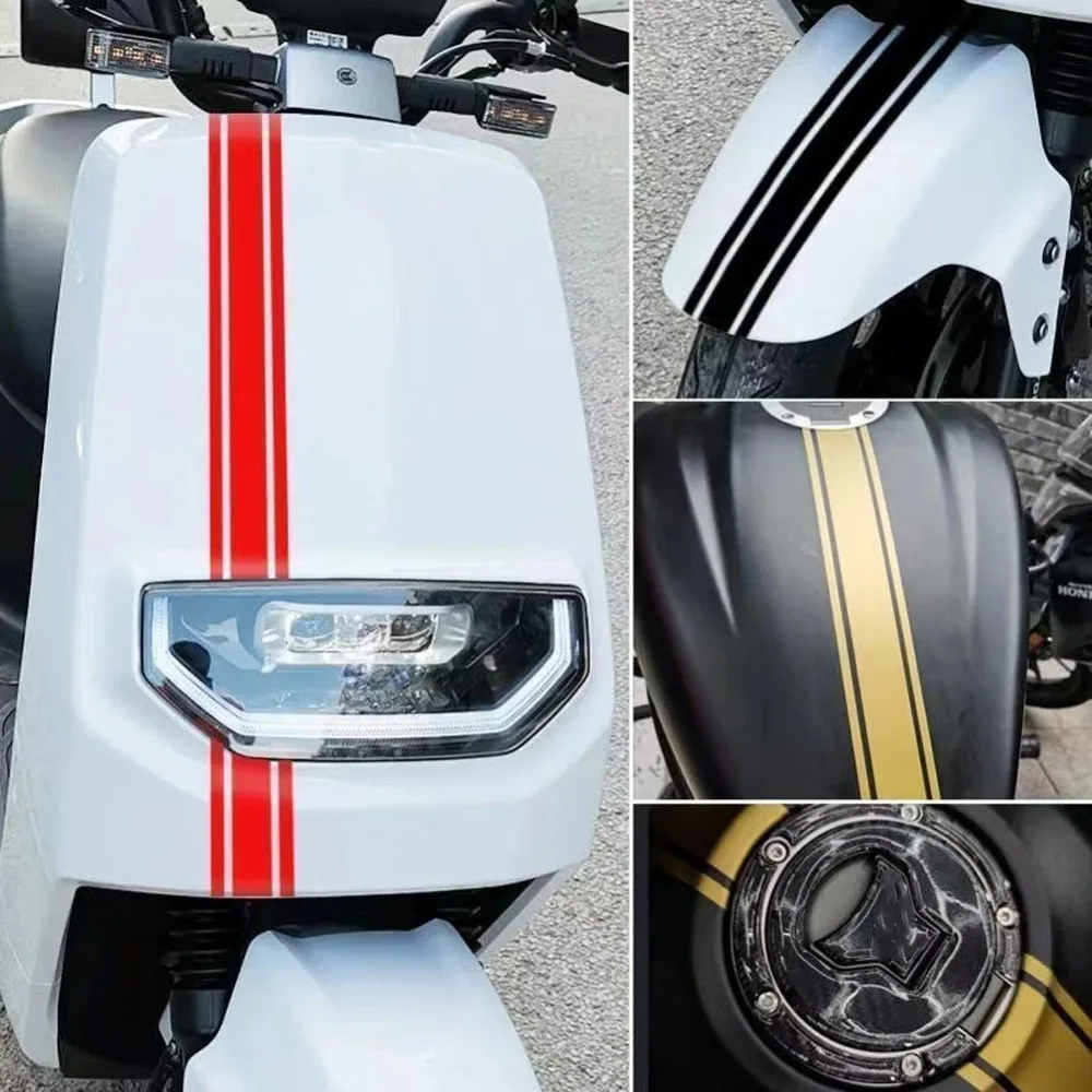 50CM DIY Motorcycle Stickers for Fuel Tank Fairing Cowl Stripes Pinstripe Racing Helmet Motorbike Fender Waterproof Vinyl Decals