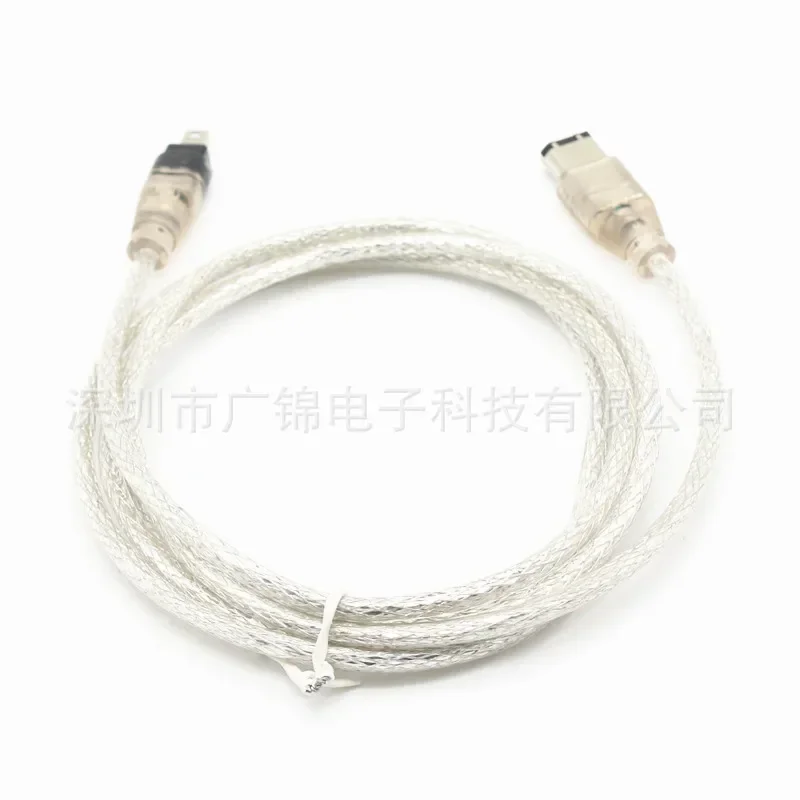 IEEE 1394 FireWire 데이터 확장 전원 케이블, 순수 구리 와이어, 클리어 화이트, 4 핀-6 핀 어댑터, 1.5m