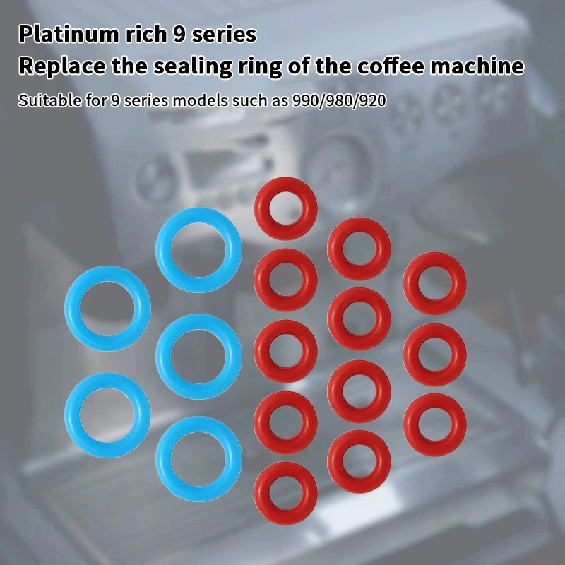 17Pcs Silicone O-rings Sealing Rings Set For Breville BES920/900/980/990 Coffee Machine O Rings Replacement Accessories