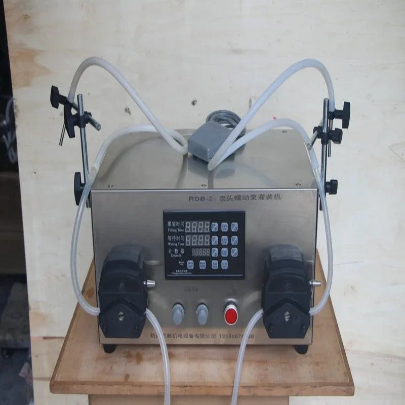 RDB-2A Double Head Channel Snail Powder Oil Seasoning Soup Double Mixing and Adding Soup Machine Peristaltic Pump
