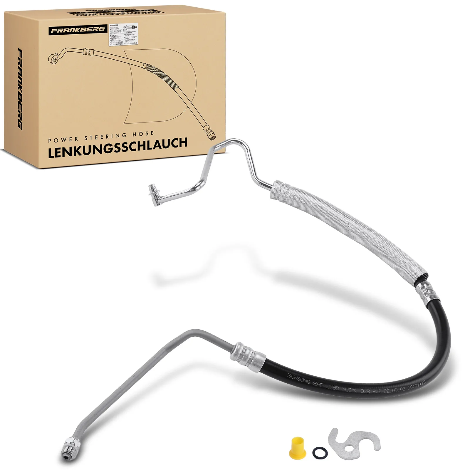 Frankberg 1x Servolenkung Schlauch für Ford Mondeo III B5Y Stufenheck B4Y Turnier BWY 2.0L 1S7C3A719FJ 58417 1204451 1S7C3A719FL