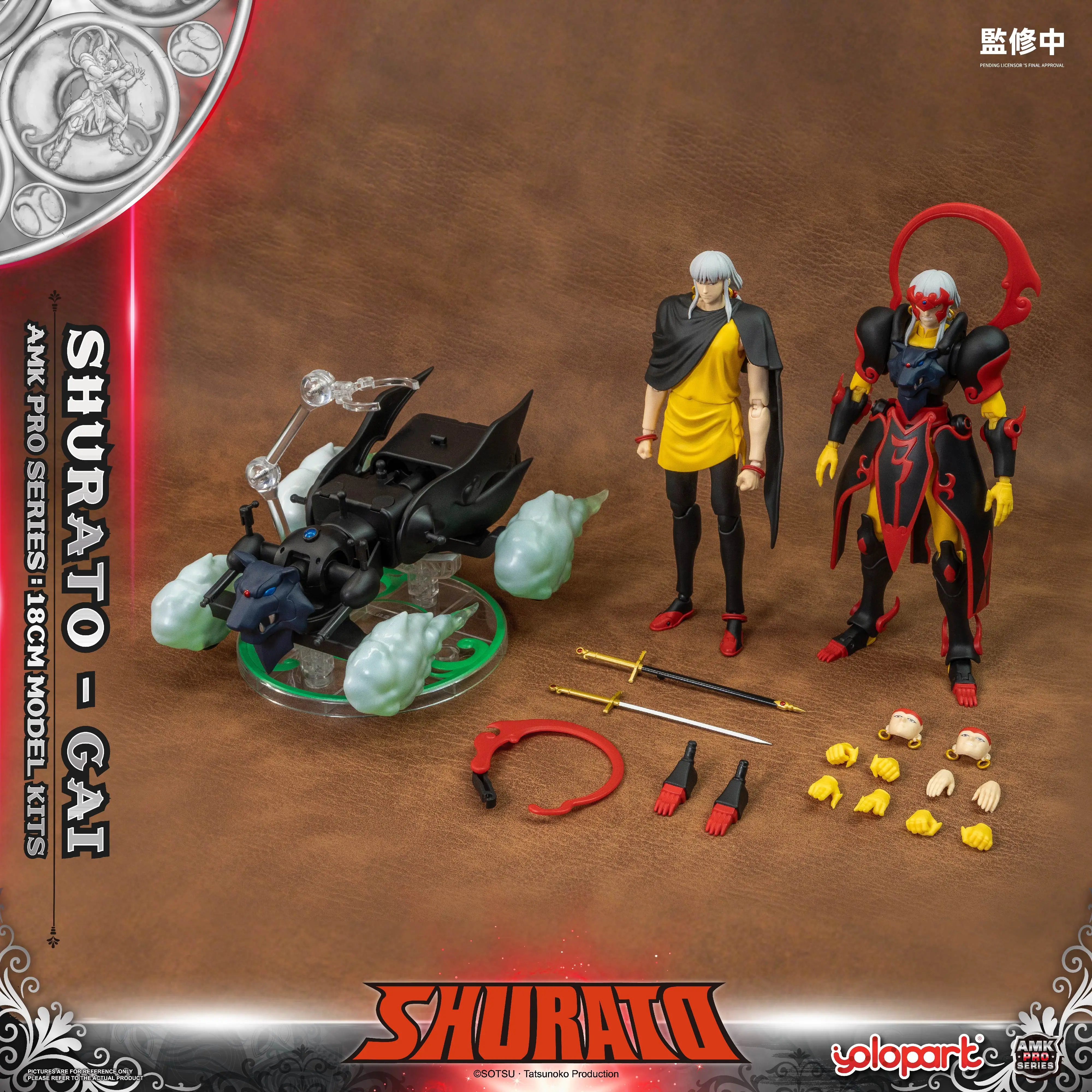 YOLOPARK SHURATO Actionfiguren 18cm Yasha Oh Gai Modellbausatz - AMK PRO Serie Modellspielzeug als Geschenk
