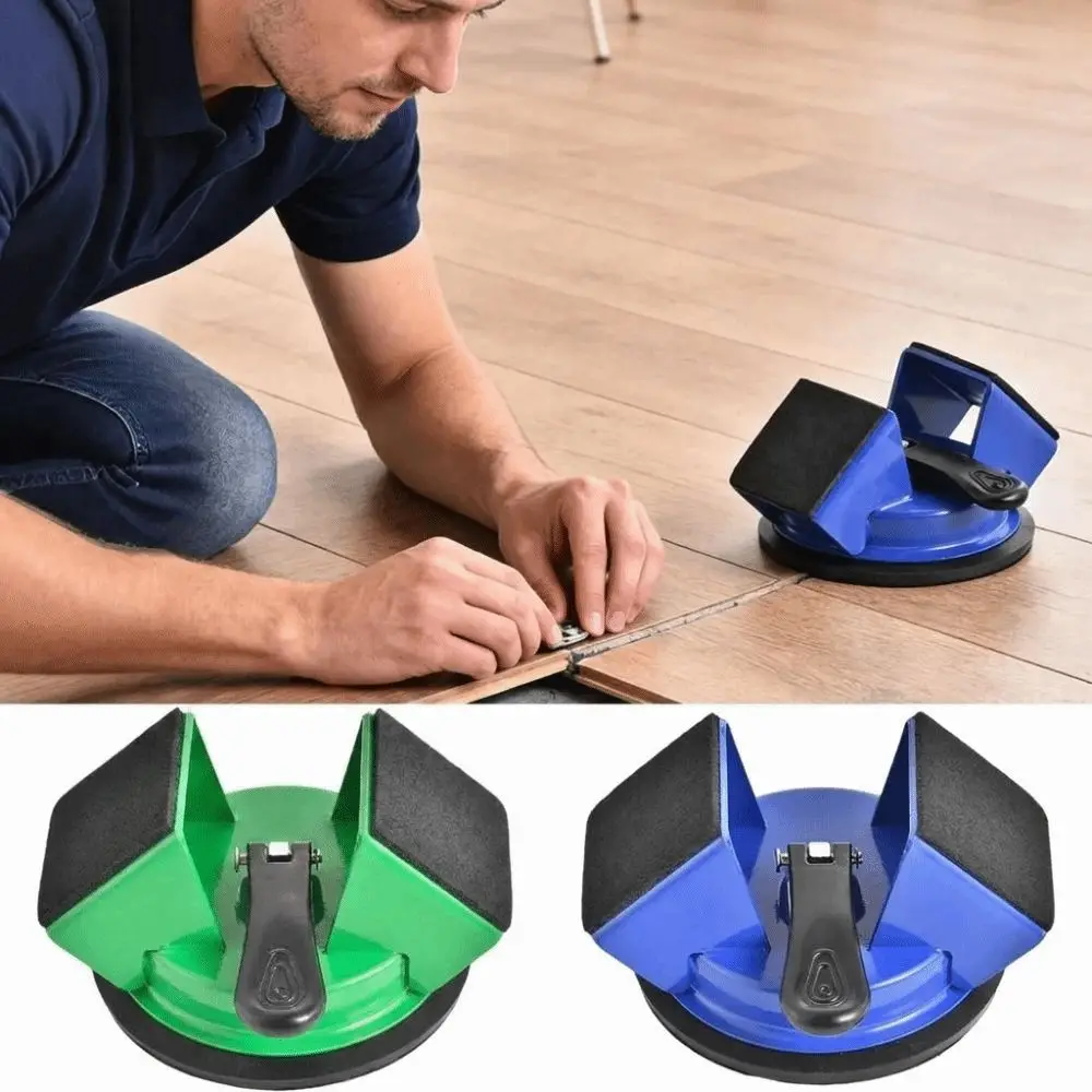 Portable Tile Suction Cup Lifter 45 Degree with Rubber Hammer Floor Gap Fixer Tool Suction Cup Sticky Pads