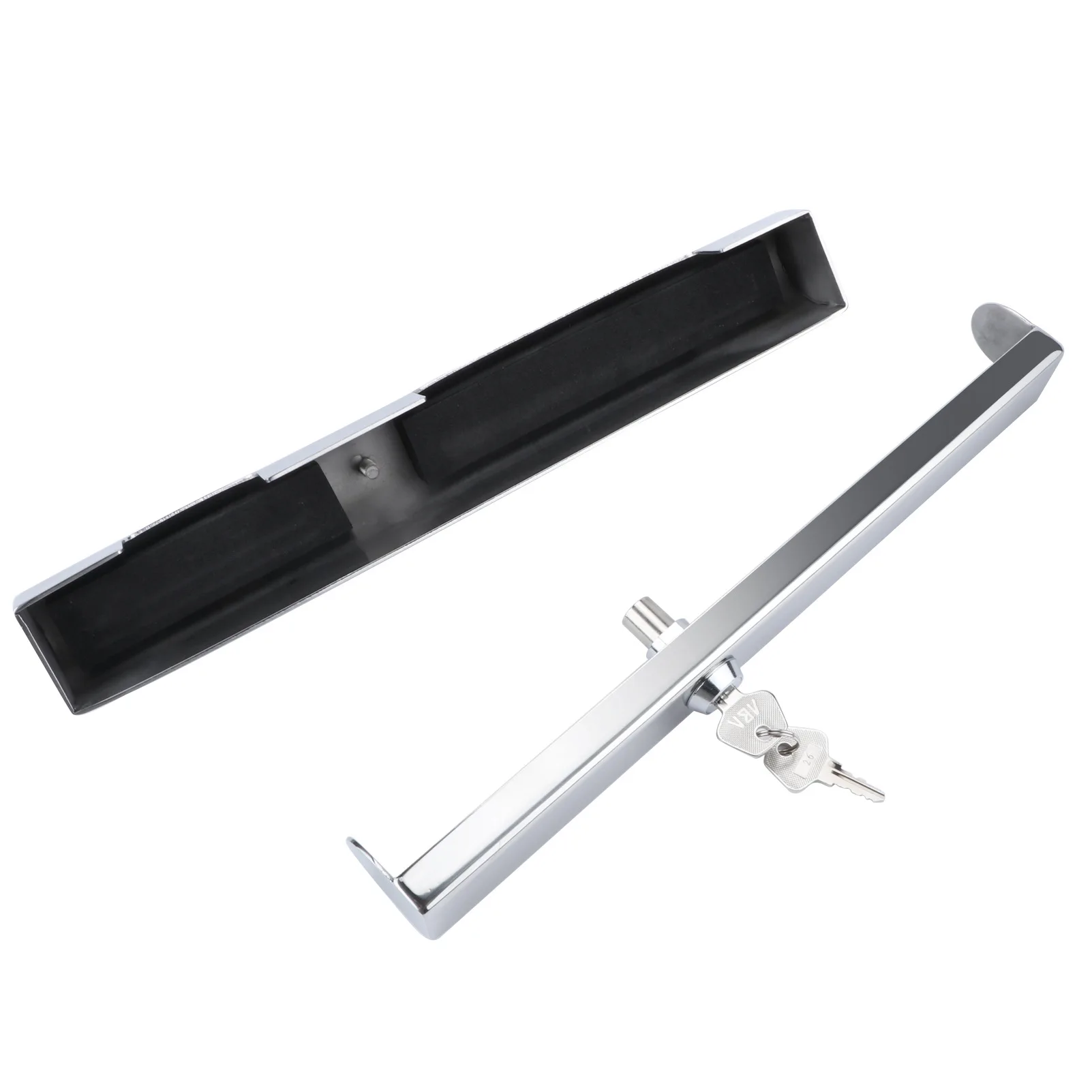 300mm Stainless Steel Outboard Motor Lock, High Polished Anti-Theft Lock for Marine Engine, Boat Security Lock