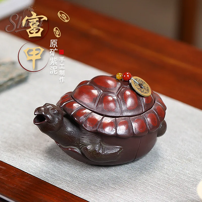 

Original Purple Clay Handmade Purple Clay Teapot Rich Turtle Teapot Kung Fu Tea Set
