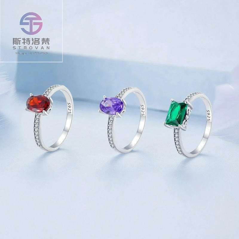 

925 Sterling Silver Exquisite Finger Ring Simple Luxury Ring Bracelet Ornament for Women Vintage Style for Weddings