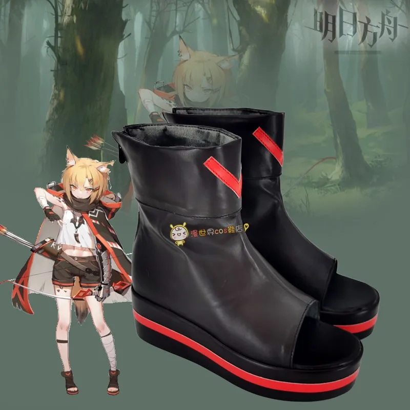 Game Arknights Vermeil Cosplay Shoes Halloween Party Vermeil Cosplay Men Boots Comic Anime Arknights Cosplay Costume Prop