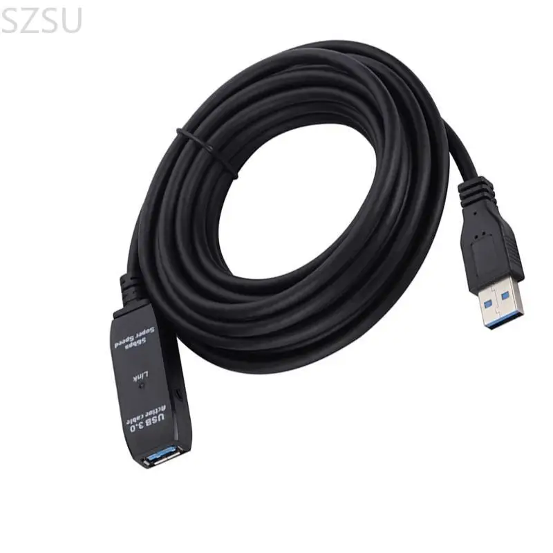 

SZSU USB3.0 Extension Cord 5/10/15/20Meters Active Repeaters Boosters High Bandwidth Data Transfer Printer Scanner Cable