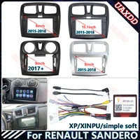 Para RENAULT SANDERO LOGAN 9 10,1 pulgadas radio de dvd para coche Android Host altavoz decodificador MP3 MP5 fascia audio multimedia marco fasica