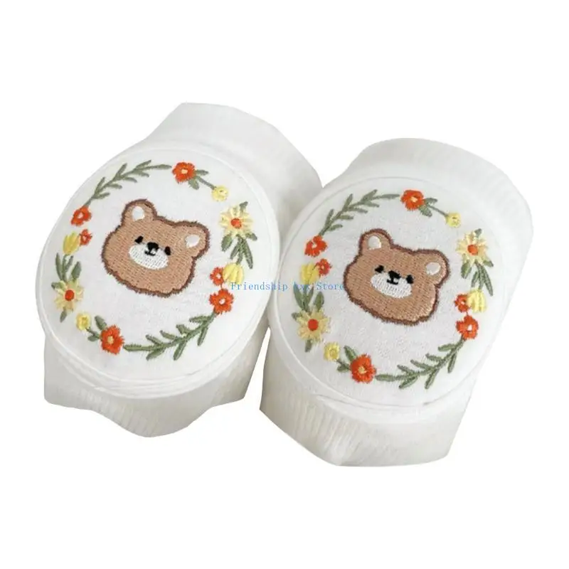 F1CB الطفل منصات الركبة للزحف المضادة للانزلاق منصات الركبة الصغار الكرتون حماة الركبة تنفس عالية المرونة الطفل وسادات الكوع #2